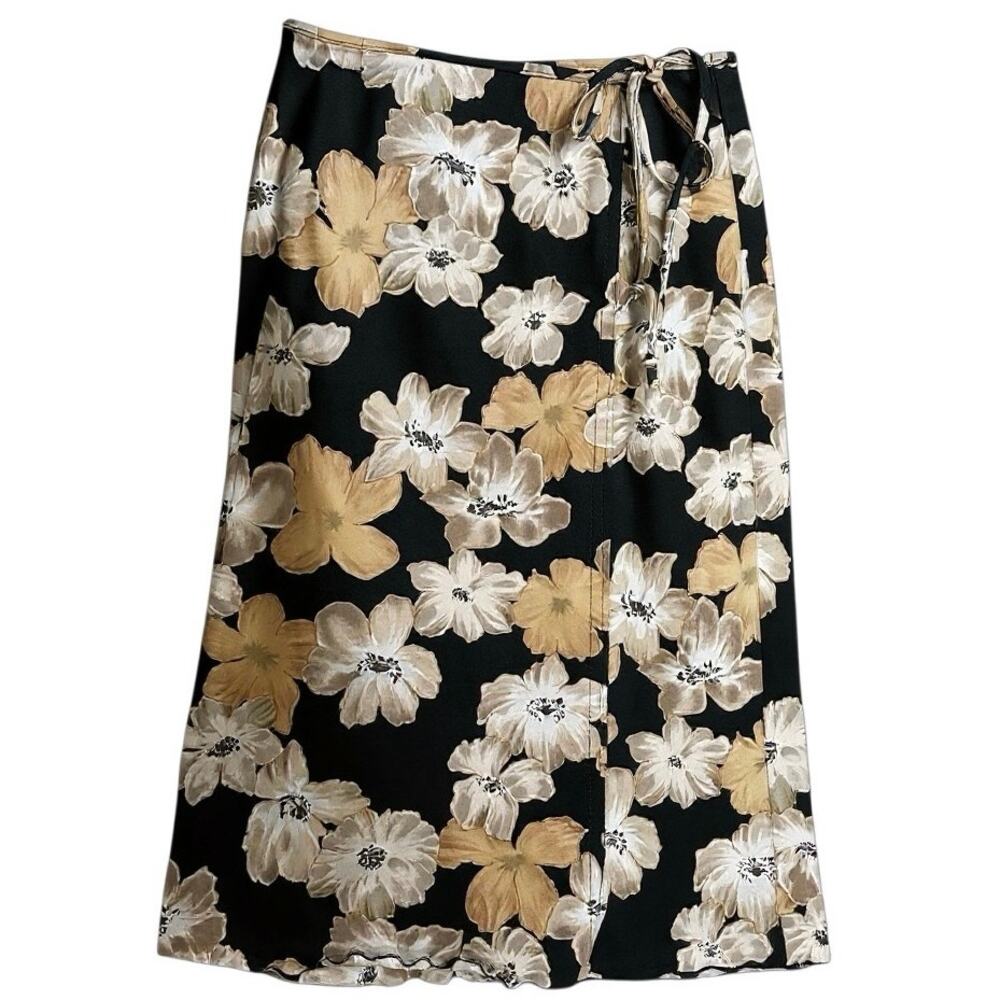 Y2k Exact Change Floral Print Wrap Skirt